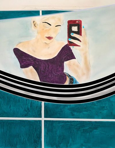 © saLeh roZati / Oil & Mixed Media on Canvas / Selfies Serie